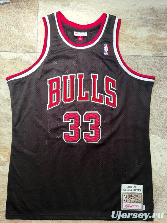 Men's Scottie Pippen Black Retro Classic Team Jersey