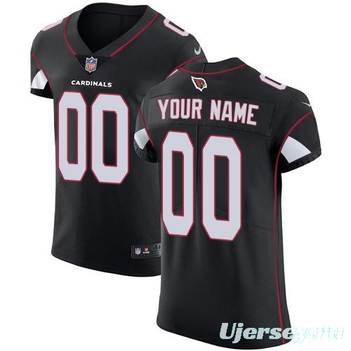 Men's Black Alternate Custom Elite Team Jersey