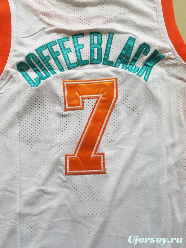 Flint Tropics 7 Coffee Black Basketball Jersey Semi Pro Team New