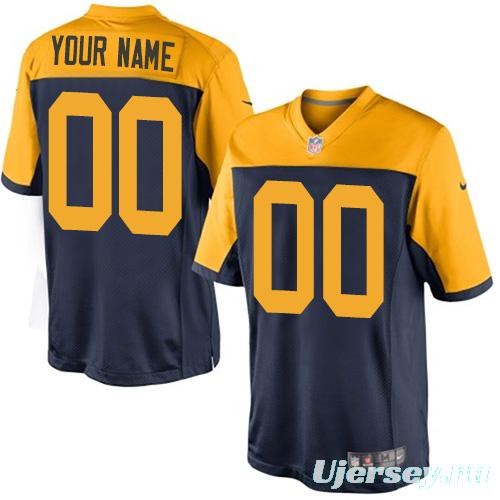 Men's Navy Custom Throwback Limited Team Jersey