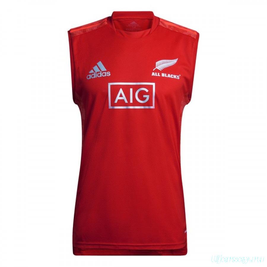 All Blacks 2021 Men's Performance Primeblue Red Singlet