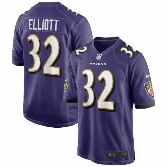 Men's DeShon Elliott Purple Player Limited Team Jersey
