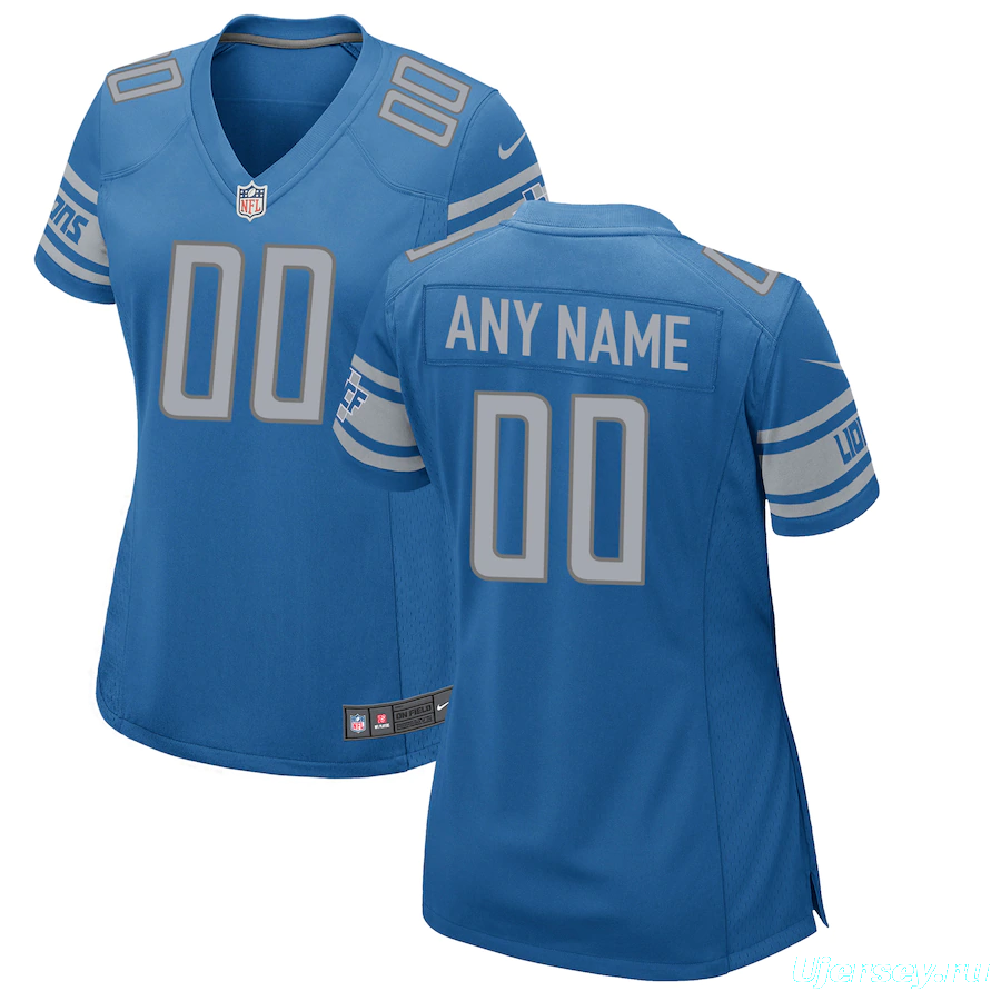 Women's Blue Custom Team Color Game Team Jersey