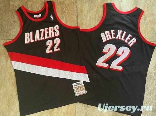 Men's Clyde Drexler Black Retro Classic Team Jersey