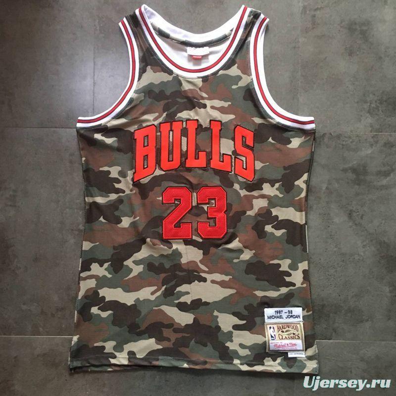 Men's Michael Jordan Camouflage Retro Classic Team Jersey