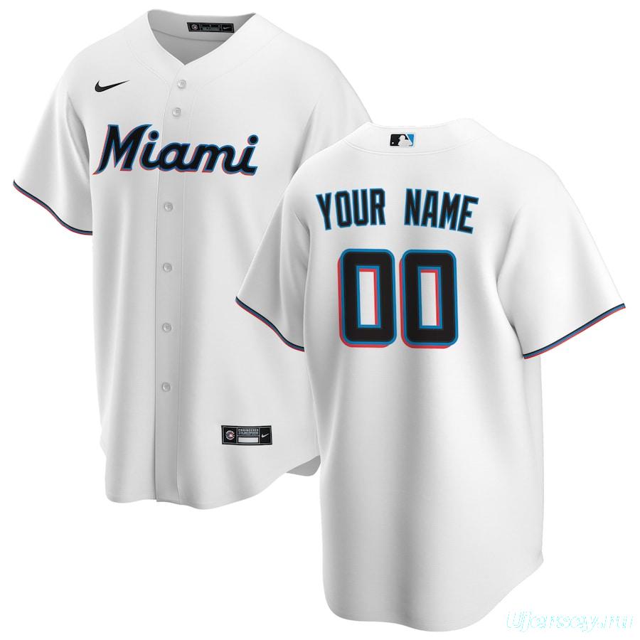 Youth White 2020 Home Custom Team Jersey