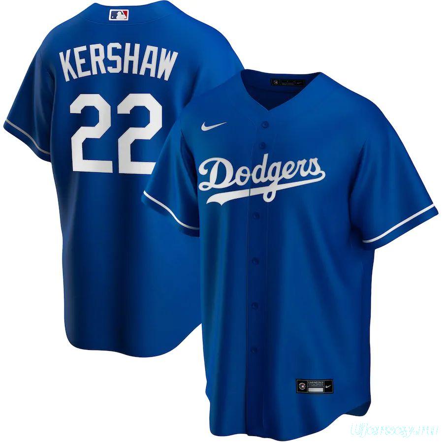 Men's Clayton Kershaw Royal Alternate 2020 Player Team Jersey