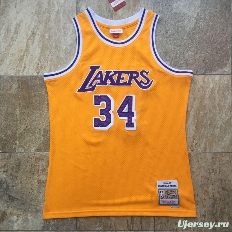 Men's Shaquille O'Neal Yellow Retro Classic Team Jersey