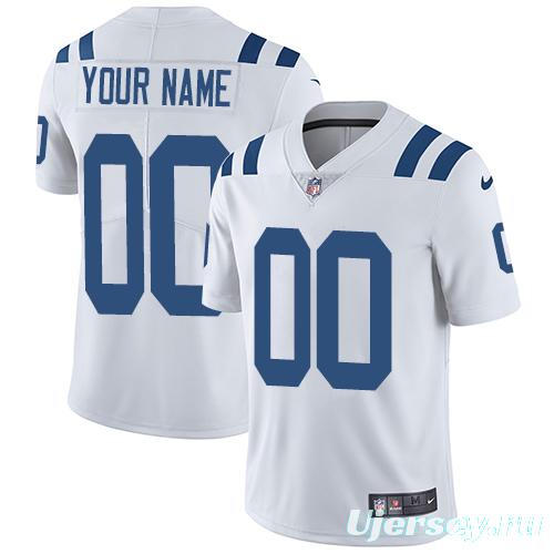 Men's White Customized Limited Team Jersey