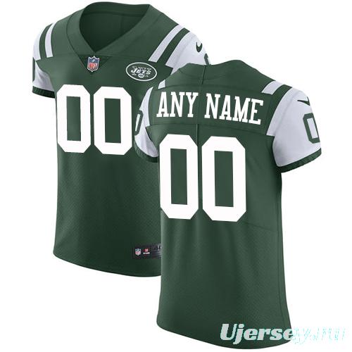 Men's Green Customized Elite Team Jersey