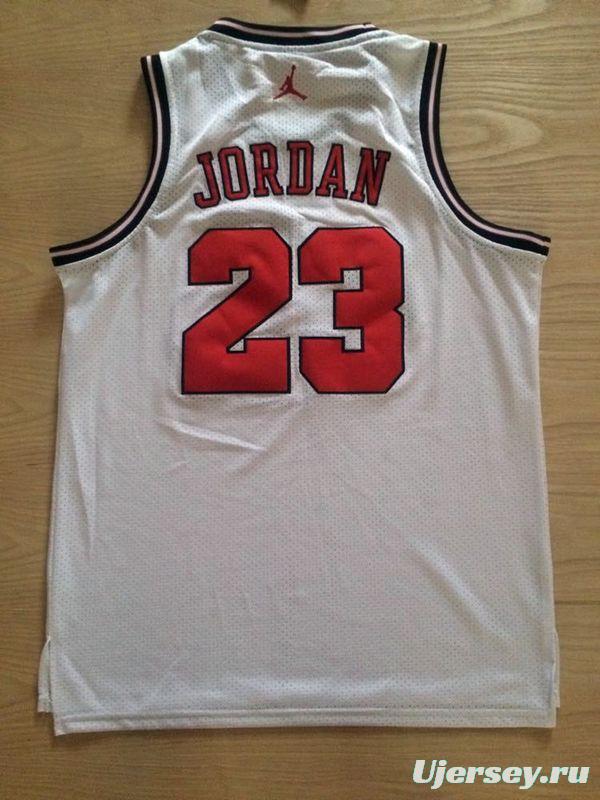 Men's Michael Jordan White Retro Classic Team Jersey