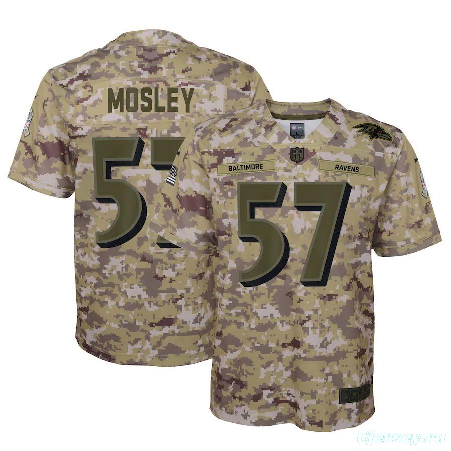 Youth C.J. Mosley Camo Salute to Service Player Limited Team Jersey