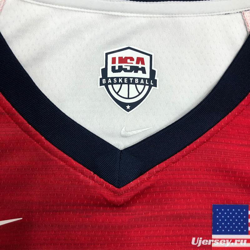 Thai Version Men's Jayson Tatum White USA Basketball Player Jersey