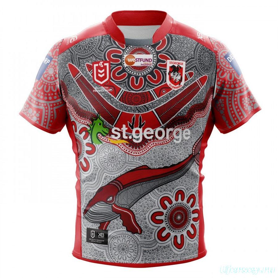 St George Illawarra Dragons 2020 Men's Indigenous Rugby Jersey