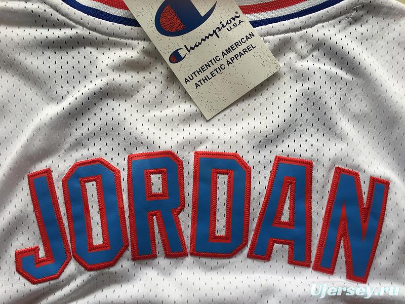 Michael Jordan 23 Movie Edition White Basketball Jersey