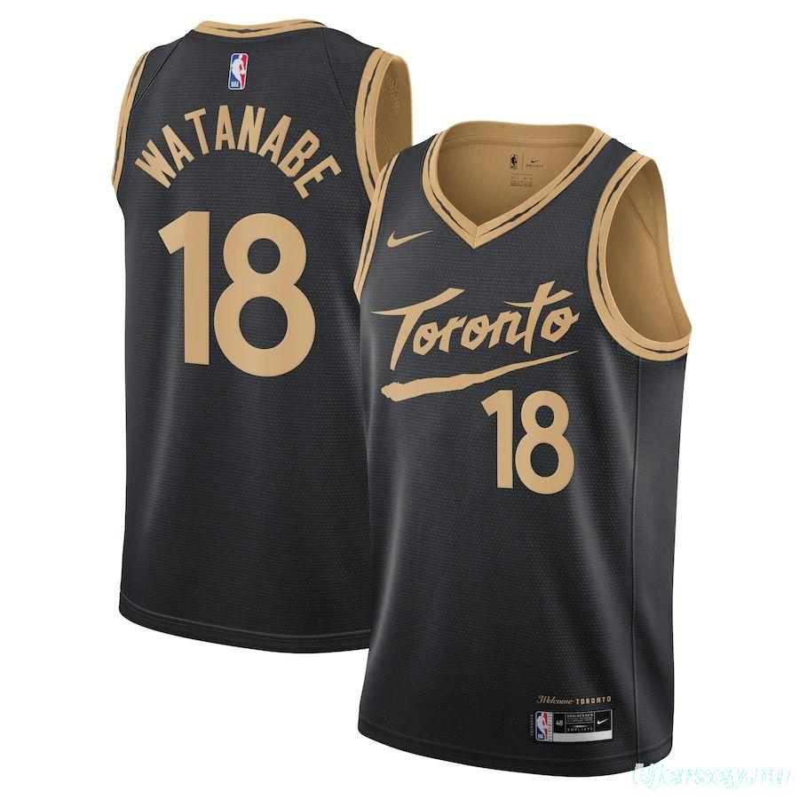 City Edition Club Team Jersey - Black - Yuta Watanabe - Mens