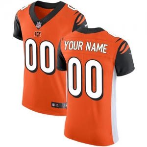 Men's Orange Alternate Custom Elite Team Jersey