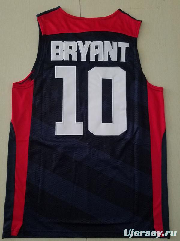 Kobe Bryant 10 Dark Blue USA Basketball Jersey