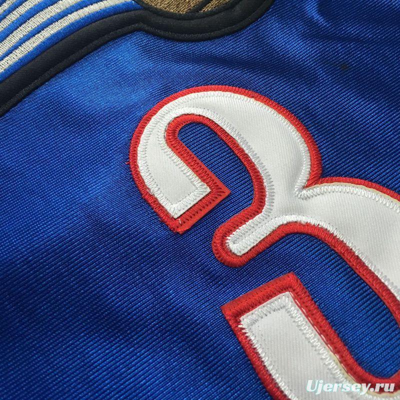 Men's Allen Iverson Blue Retro Classic Team Jersey