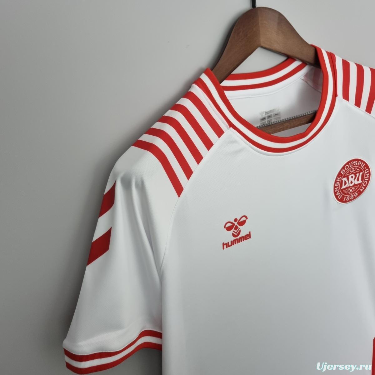 2022 Denmark Hummel x BLS Hafnia Limited Edition White Soccer Jersey