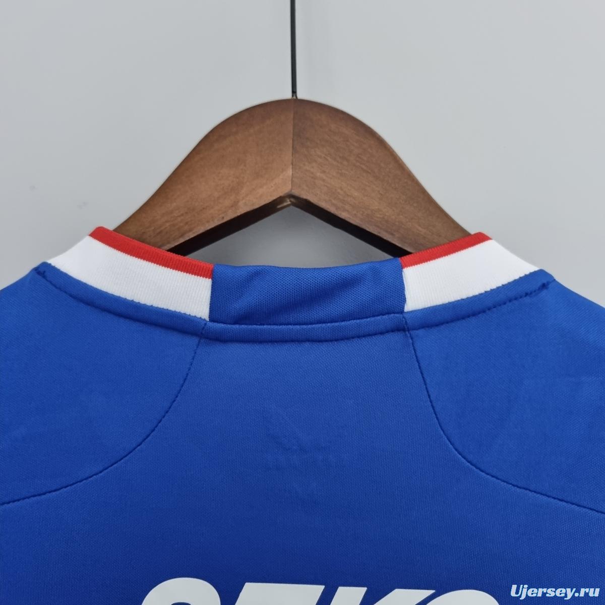 22/23 Rangers home Soccer Jersey