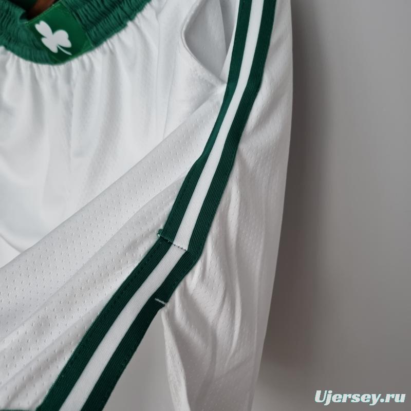 75th Anniversary Boston Celtics White NBA Shorts