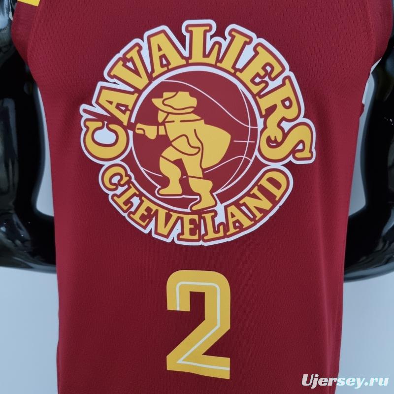 2022 Cleveland Cavaliers Irving#2 Urban Edition Red NBA Jersey