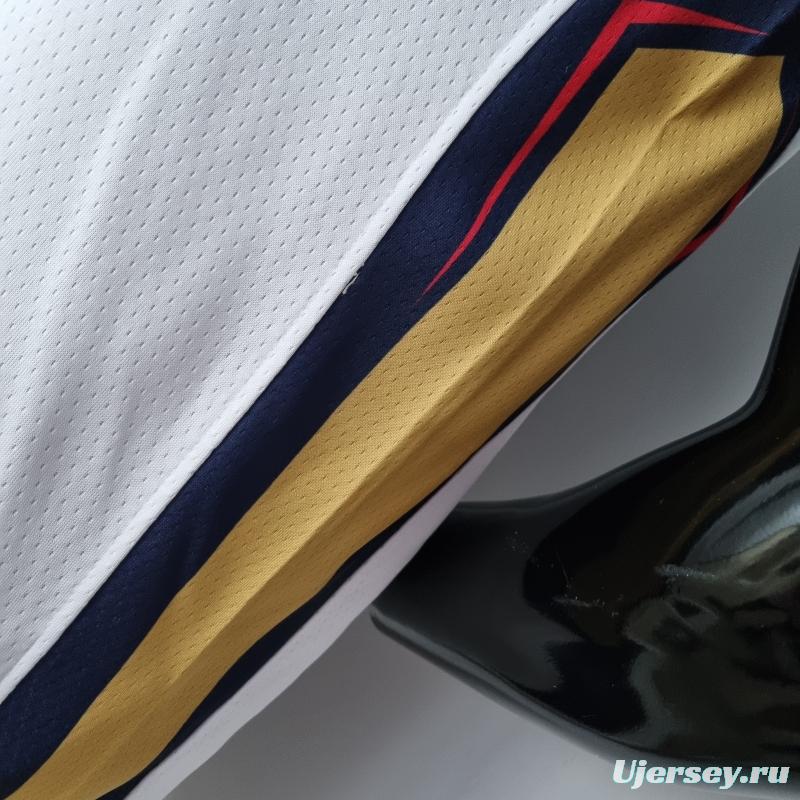 75th Anniversary New Orleans Pelicans Williamson#1 White NBA Jersey