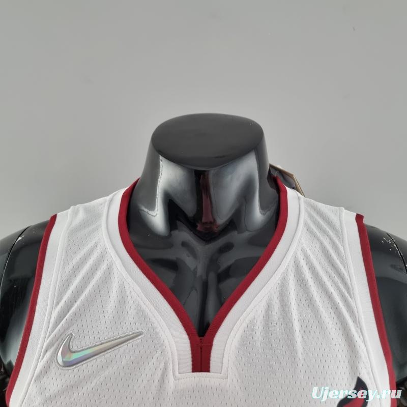 75th Anniversary Miami Heat OLADIPO#4 White NBA Jersey