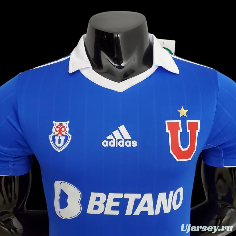 Player Version 22/23 Universidad De Chile Home  Soccer Jersey