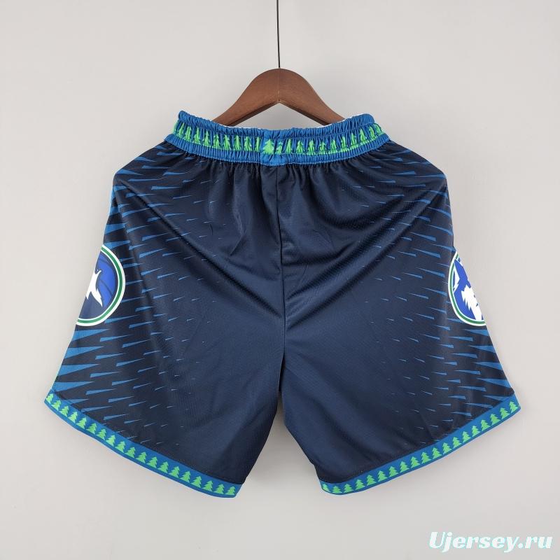 2022 Minnesota Timberwolves City NBA Shorts 