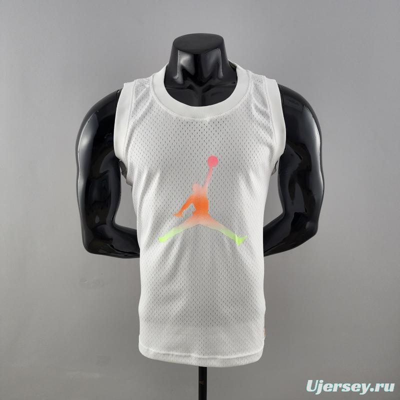 NBA Jordan White Vest Shirts #K000174