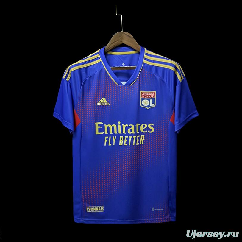 22/23 Lyon 3rd Away Soccer Jersey