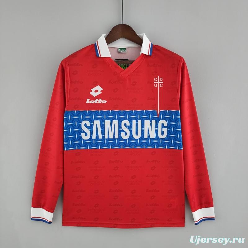 Retro 1996 Long Sleeve Deportivo Universidad Católica Third Away Soccer Jersey