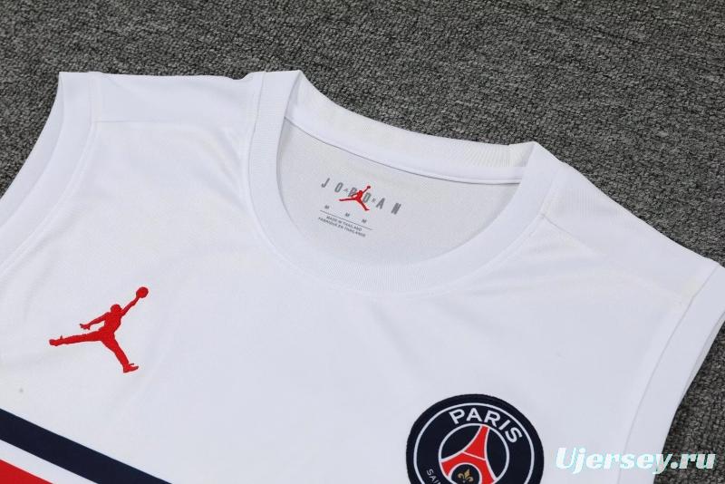 22/23PSG White Red BArsenal Pre-match Training Jersey Vest