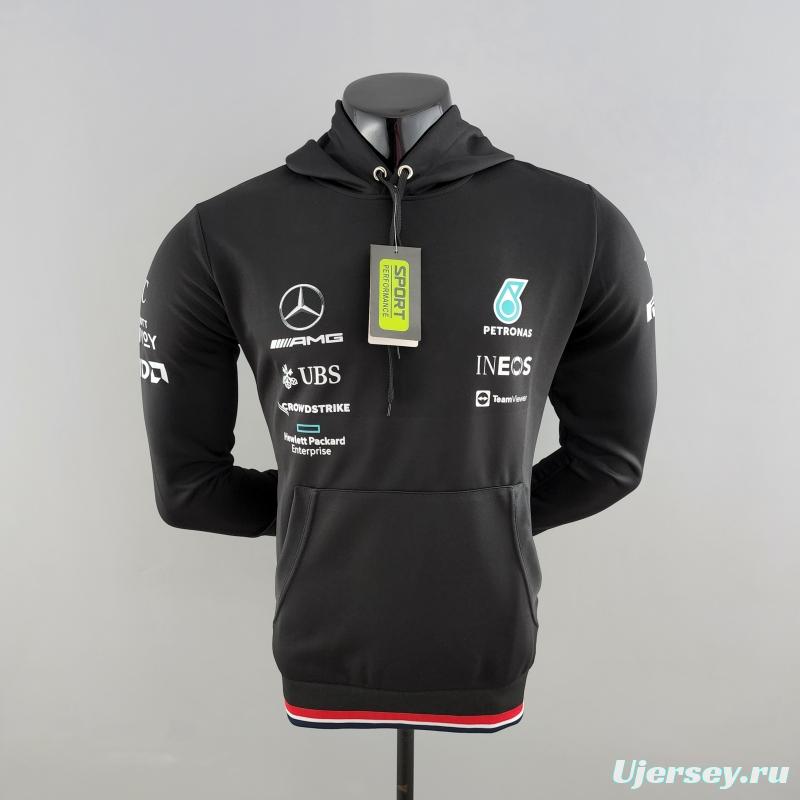 2022 F1 Mercedes AMG Petronas Black Jacket #0001