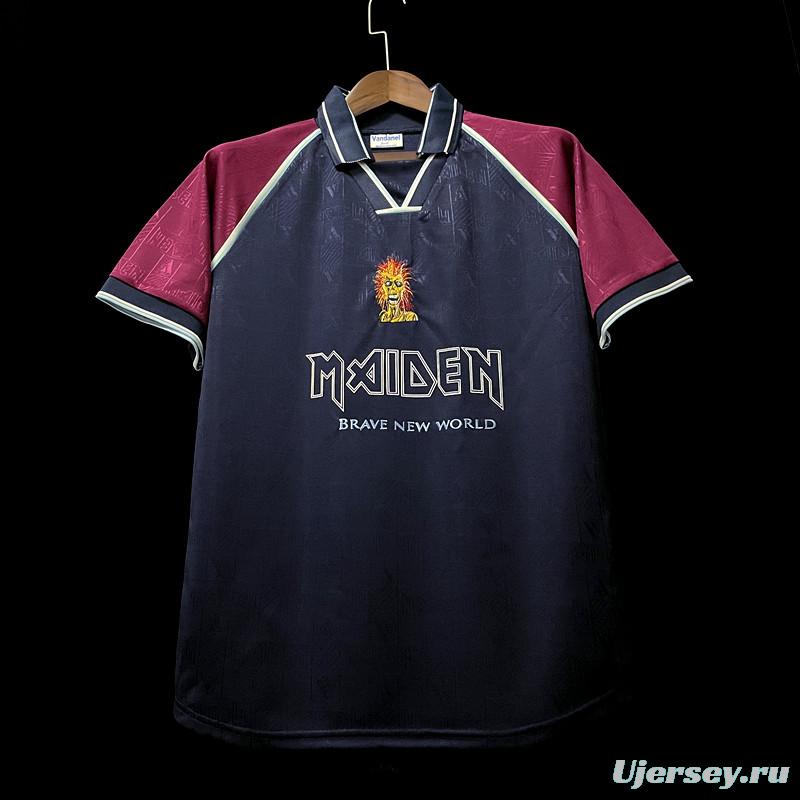 Retro 1999 West Ham Iron Maiden Home Soccer Jersey