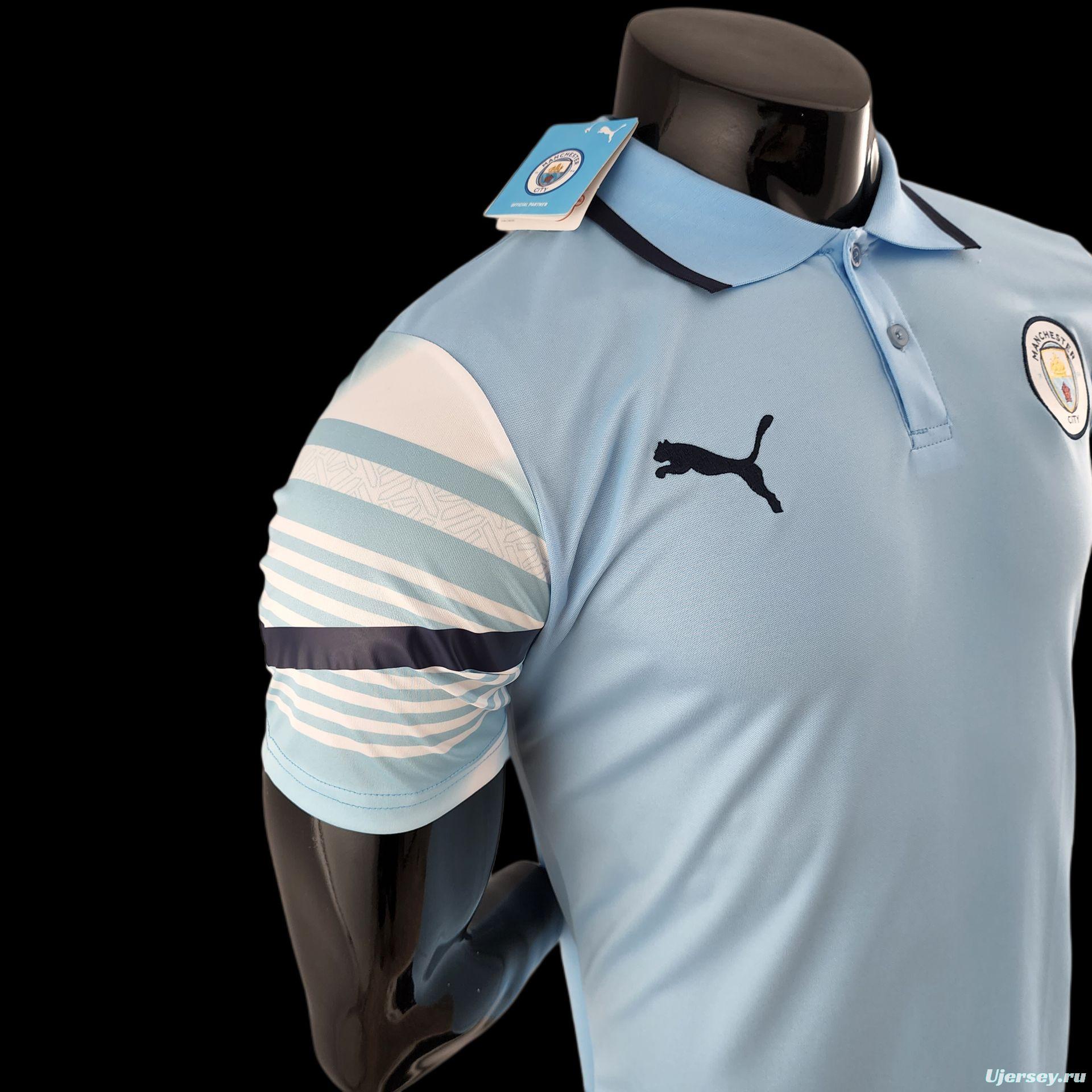 22/23 POLO Manchester City Light Blue Jersey