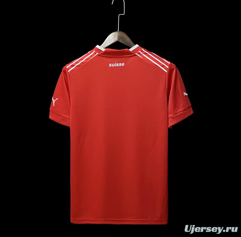 2022 Switzerland Home Soccer Jersey