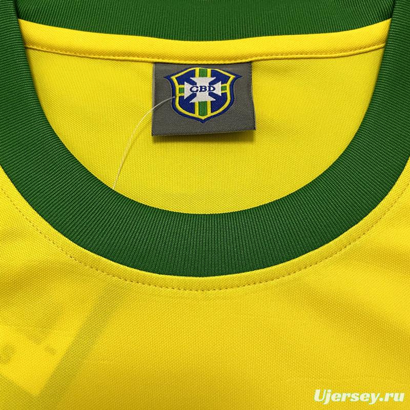 Retro 1970 Brazil Home Soccer Jersey