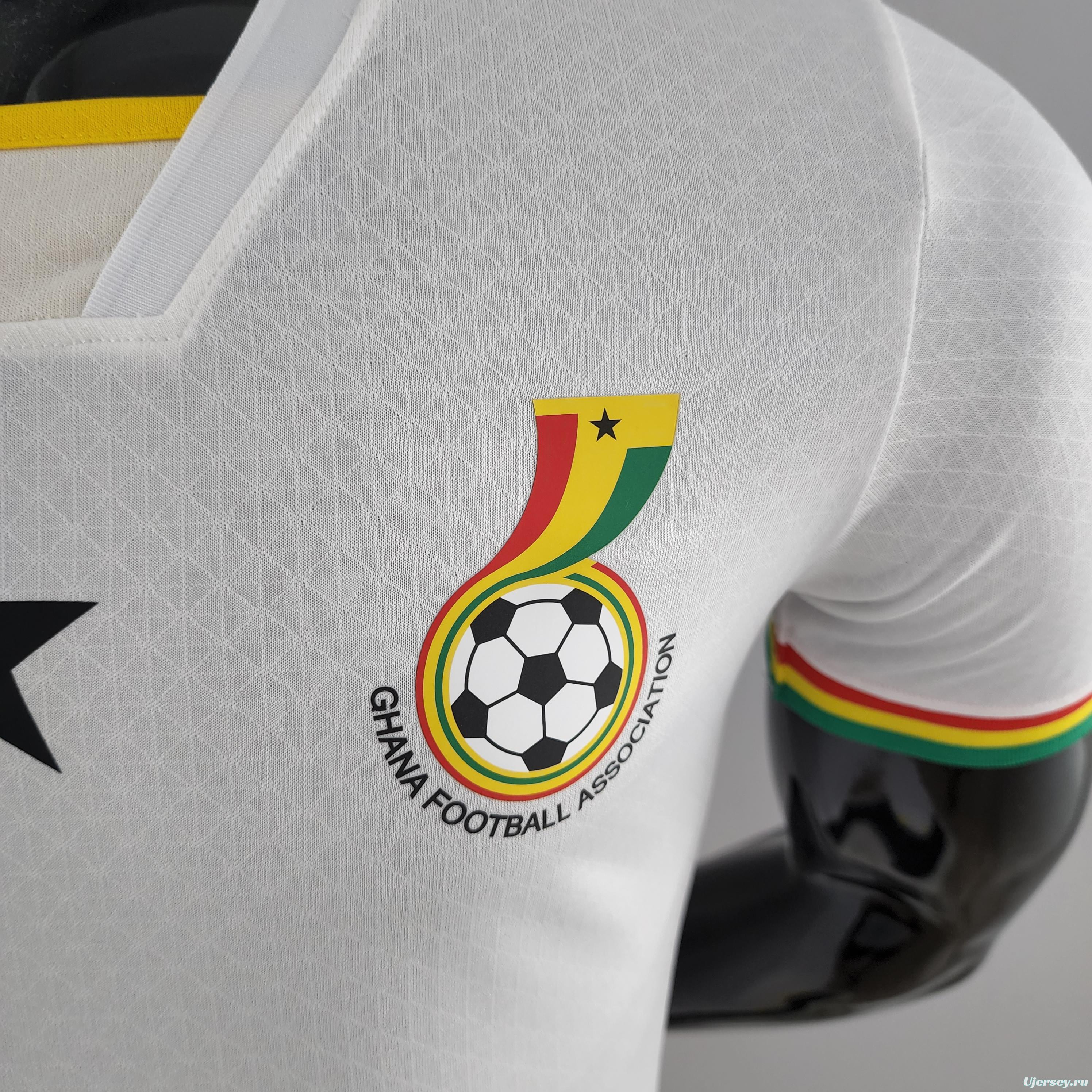 Player Version 2022 Ghana Home Soccer Jersey