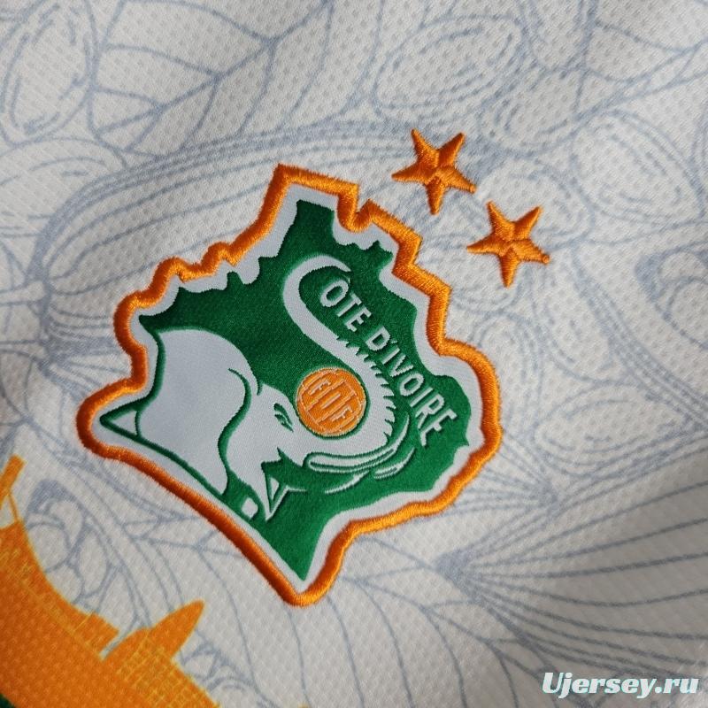 22/23 Ivory Coast White Training Jersey