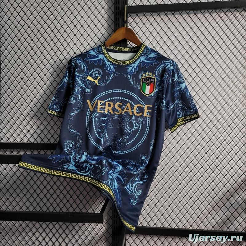 22/23 Italy X Versace Edition Blue Jersey