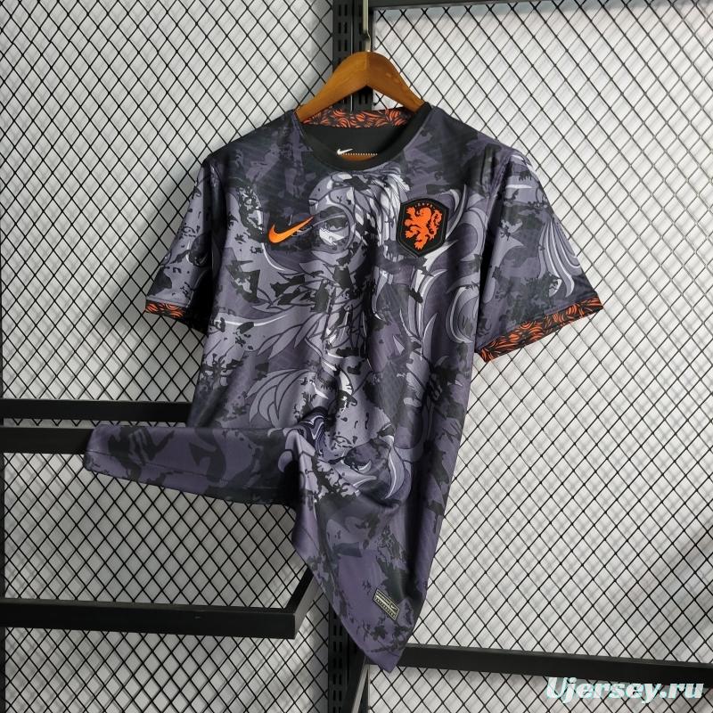 2022 Netherlands Black Training Jersey