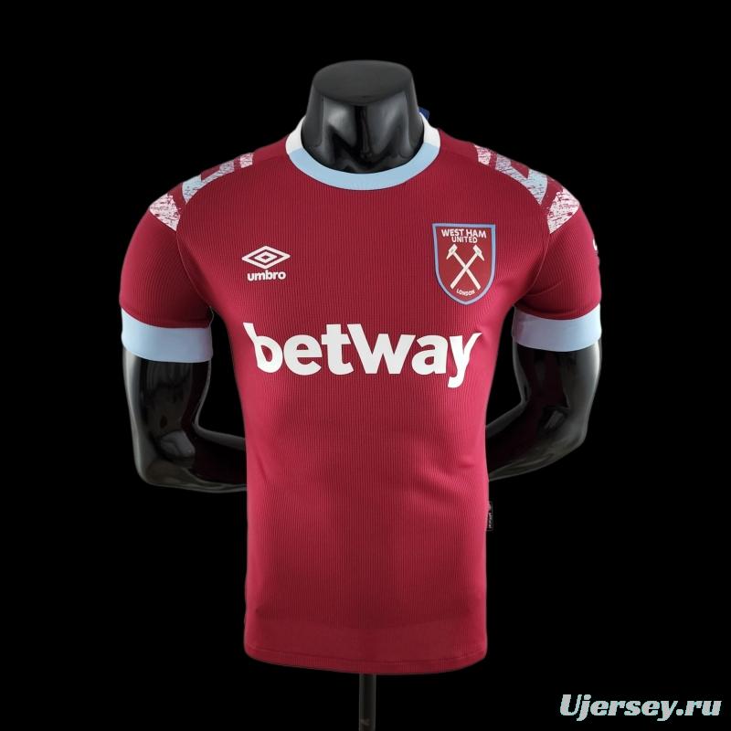 Player Version 22/23 West Ham United Home Soccer Jersey