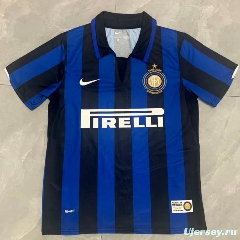 07 08 Inter Milan Home Soccer Jersey