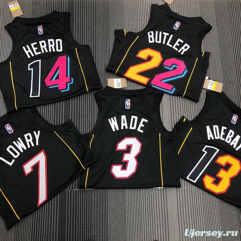 NBA Miami Heat #22 Jimmy Butler 2021-2022 City Jersey Black