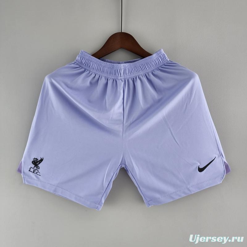 22/23 Liverpool Goalkeeper Shorts Purple