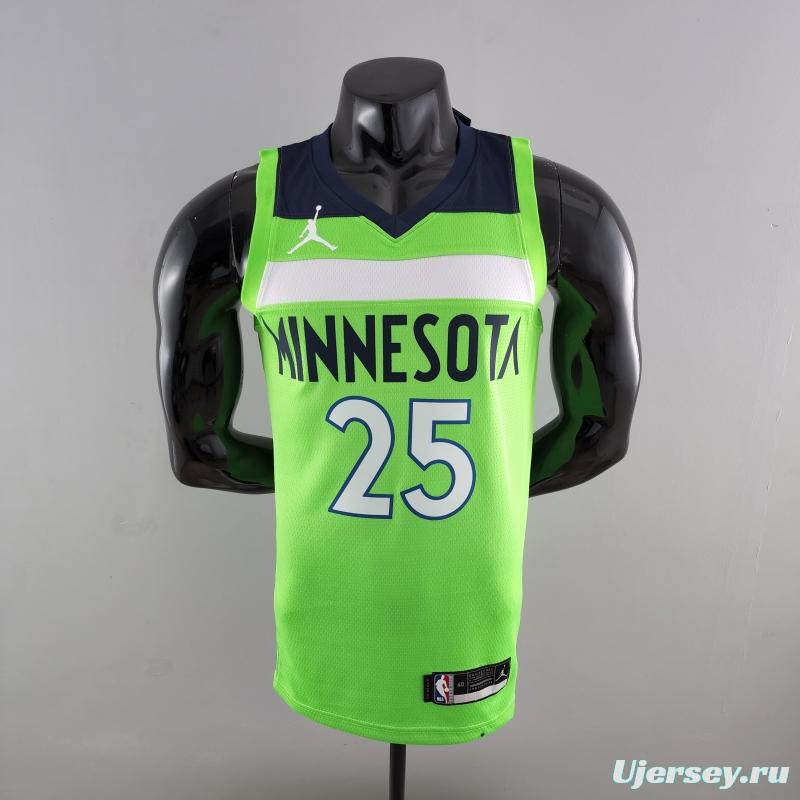 Minnesota Timberwolves ROSE#25 Air Jordan NBA Jersey Blue