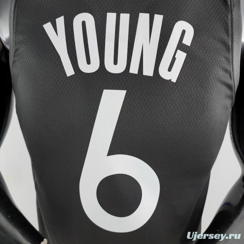 2020 YOUNG #6 Warriors City Edition Black And Grey NBA Jersey